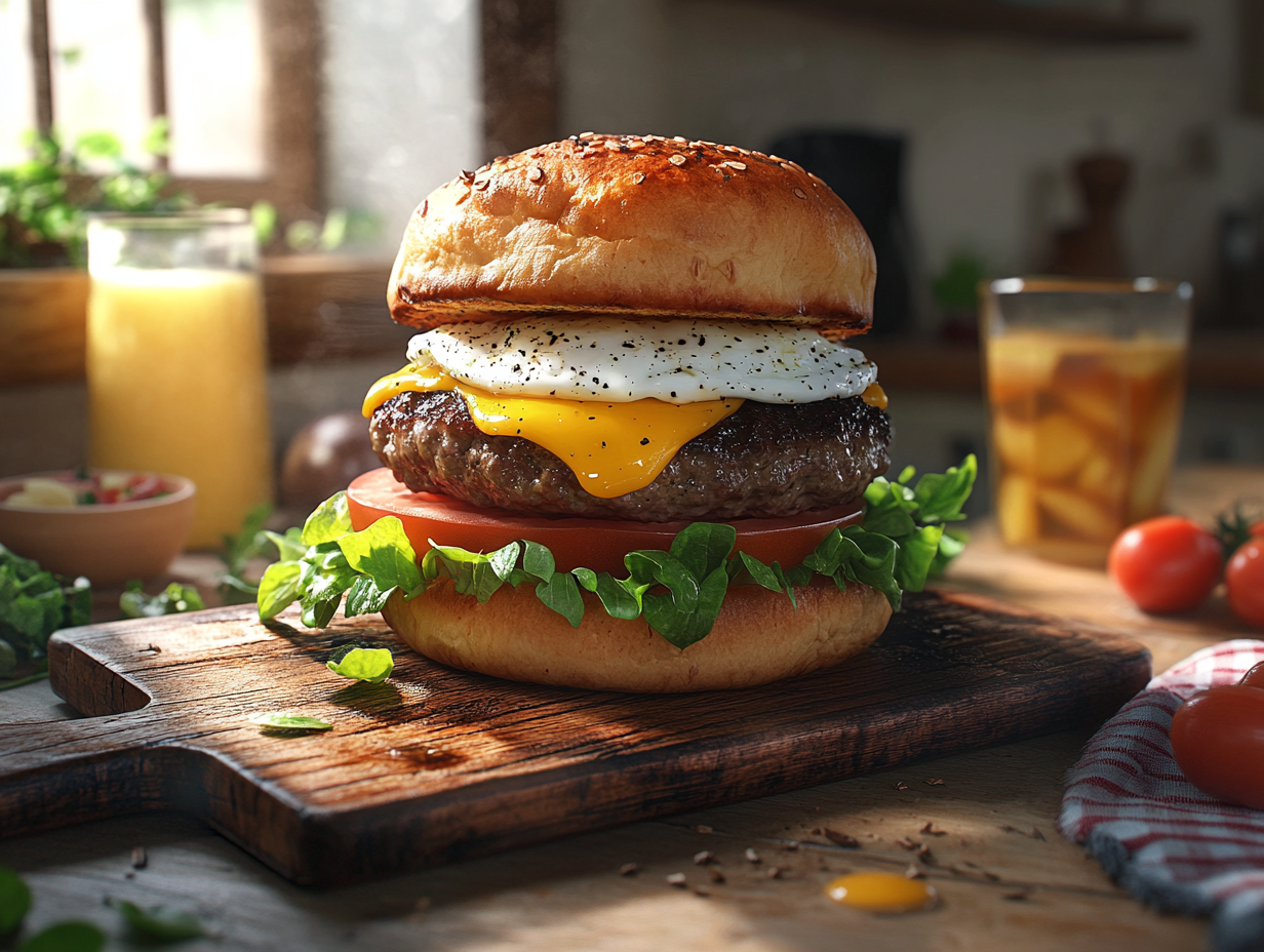 Brazilian X-Burger: A Delicious Symphony of Cheese and Egg