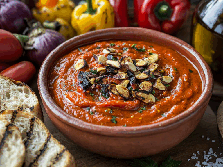 Smoky Charred Bell Pepper Romesco Sauce Perfection