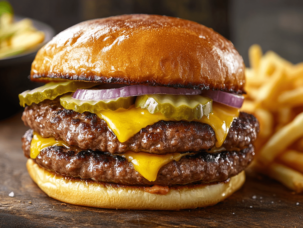 Gourmet McDonald's Double Cheeseburger Reimagined at Home
