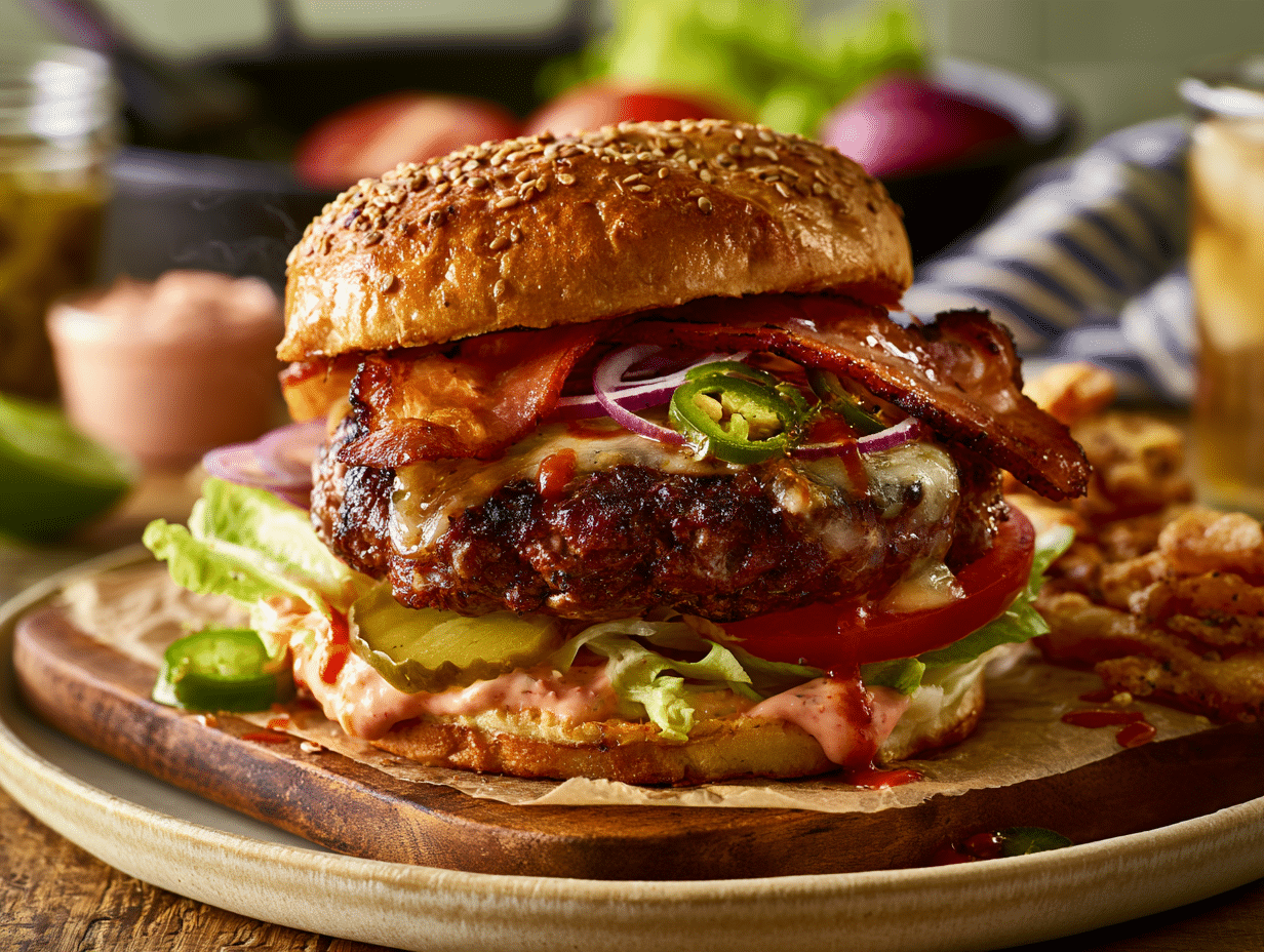 Spicy Sriracha Burger Recipe